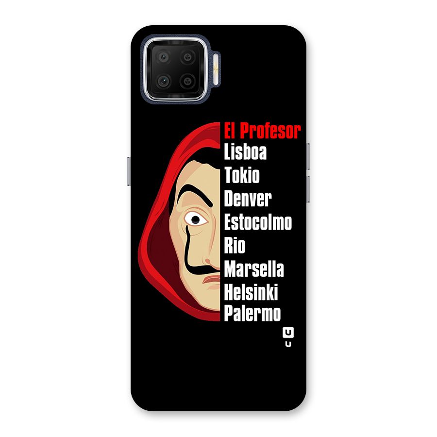 All Members Money Heist Back Case for Oppo F17