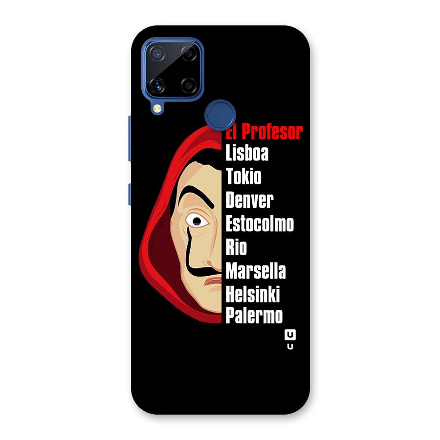 All Members Money Heist Back Case for Realme Narzo 30A
