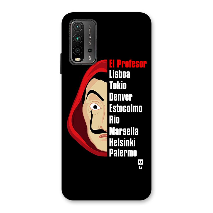 All Members Money Heist Back Case for Redmi 9 Power
