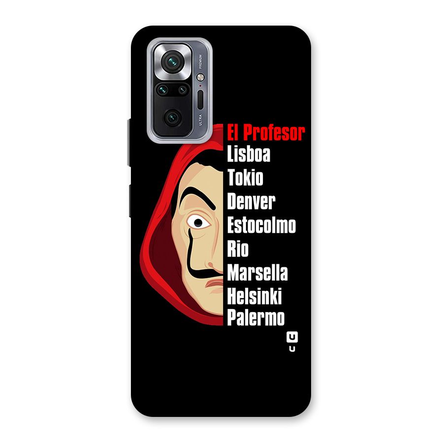 All Members Money Heist Back Case for Redmi Note 10 Pro