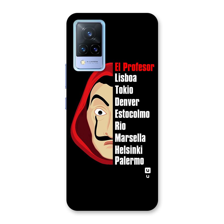 All Members Money Heist Back Case for Vivo V21 5G
