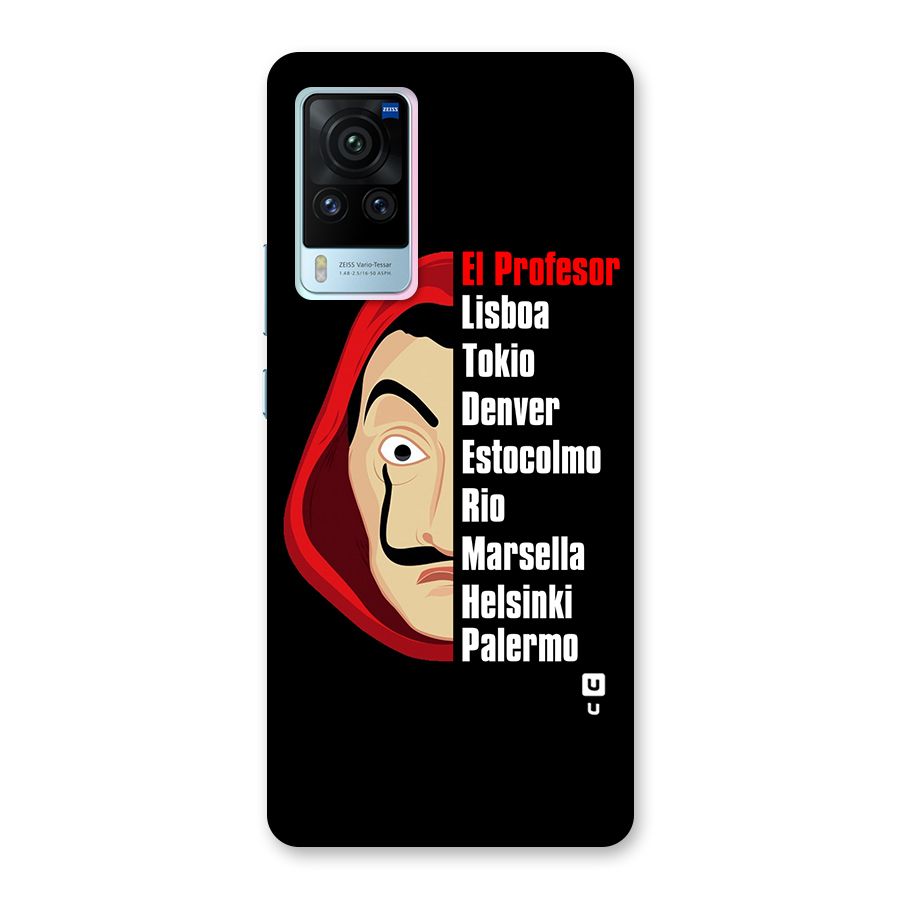 All Members Money Heist Back Case for Vivo X60 Pro