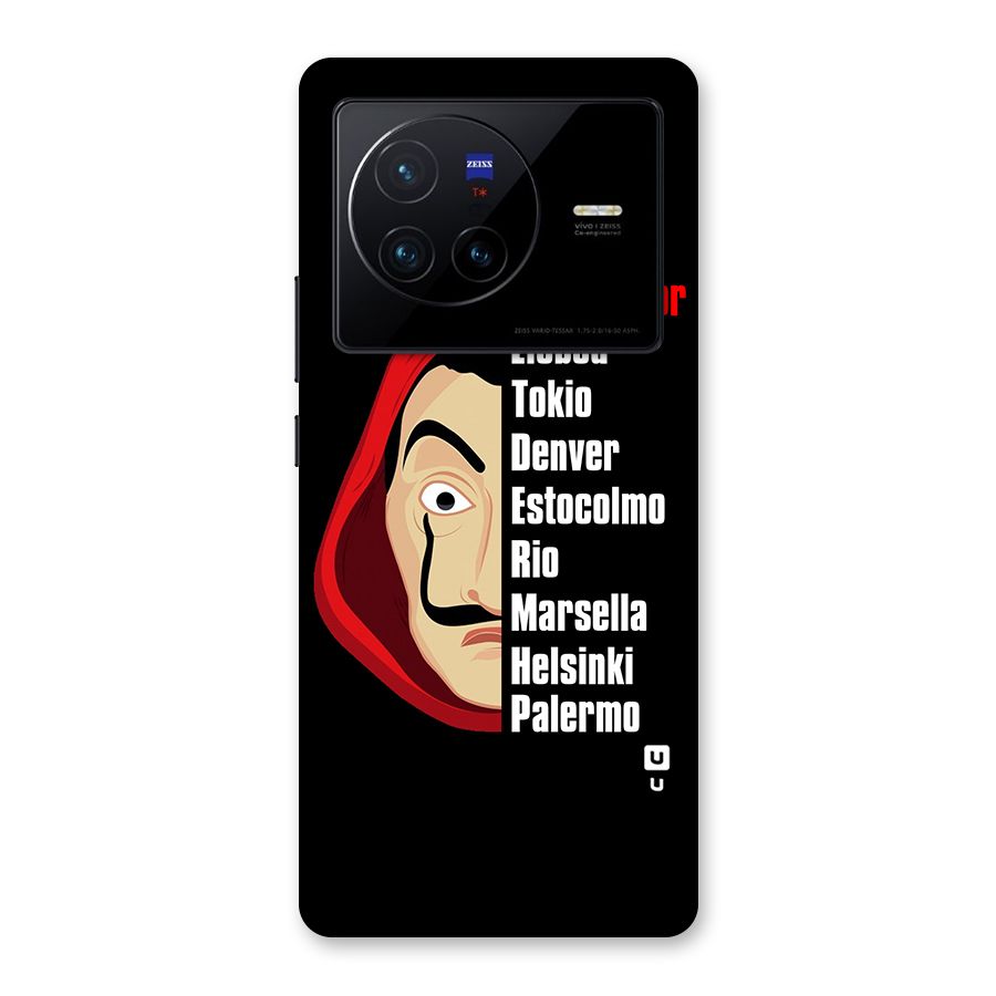 All Members Money Heist Back Case for Vivo X80
