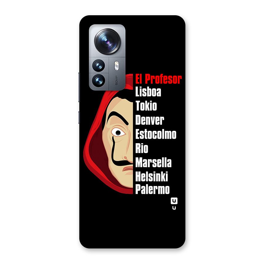 All Members Money Heist Back Case for Xiaomi 12 Pro