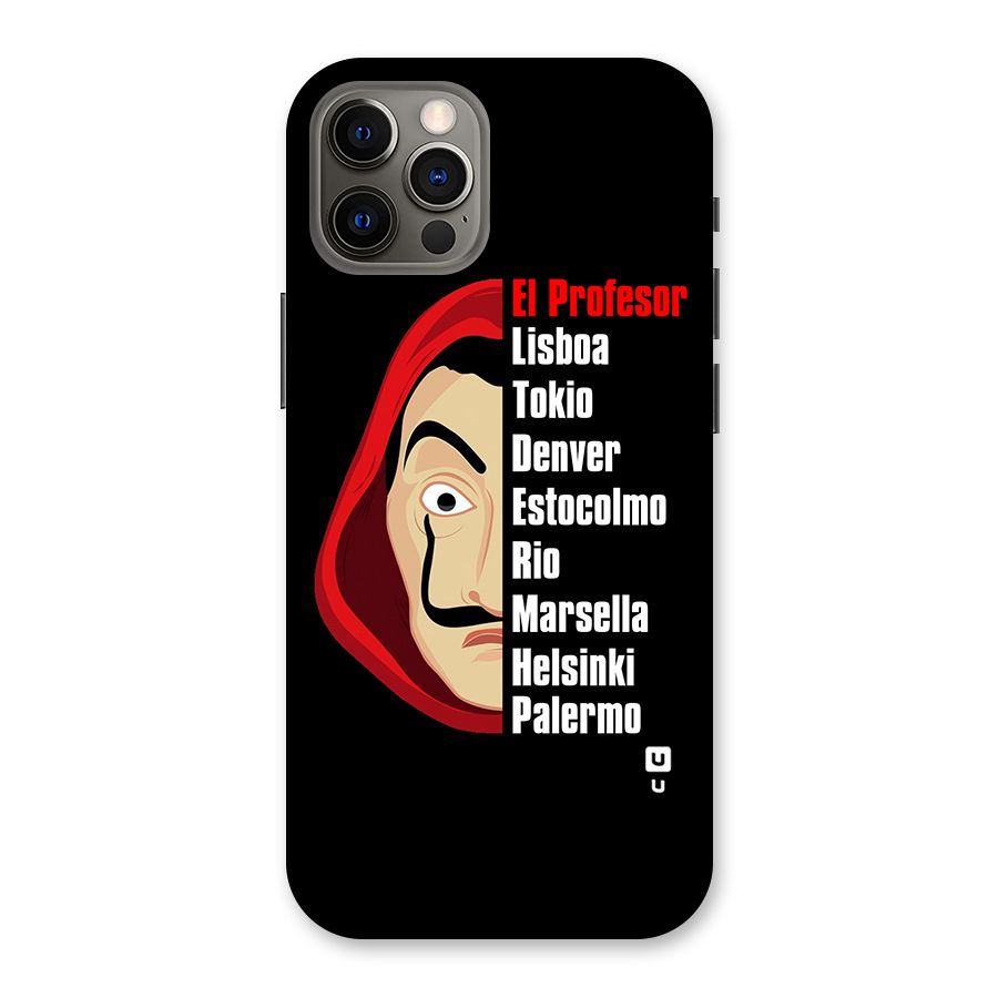 All Members Money Heist Back Case for iPhone 12 Pro