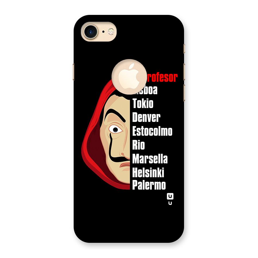 All Members Money Heist Back Case for iPhone 7 Logo Cut