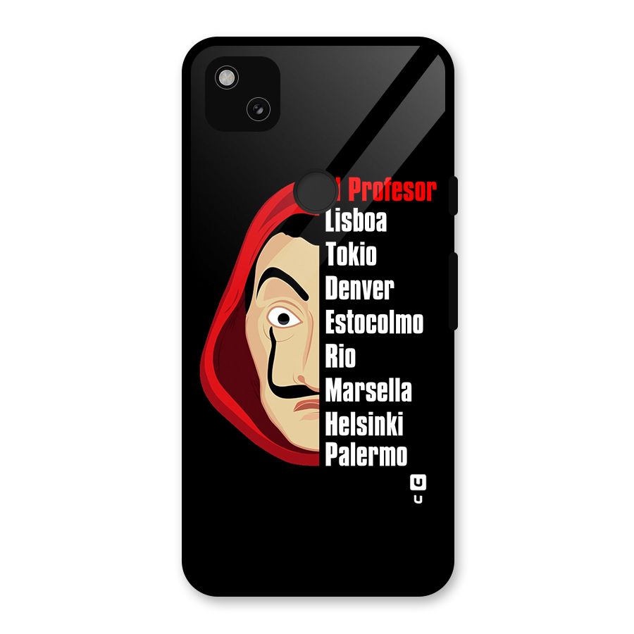 All Members Money Heist Glass Back Case for Google Pixel 4a