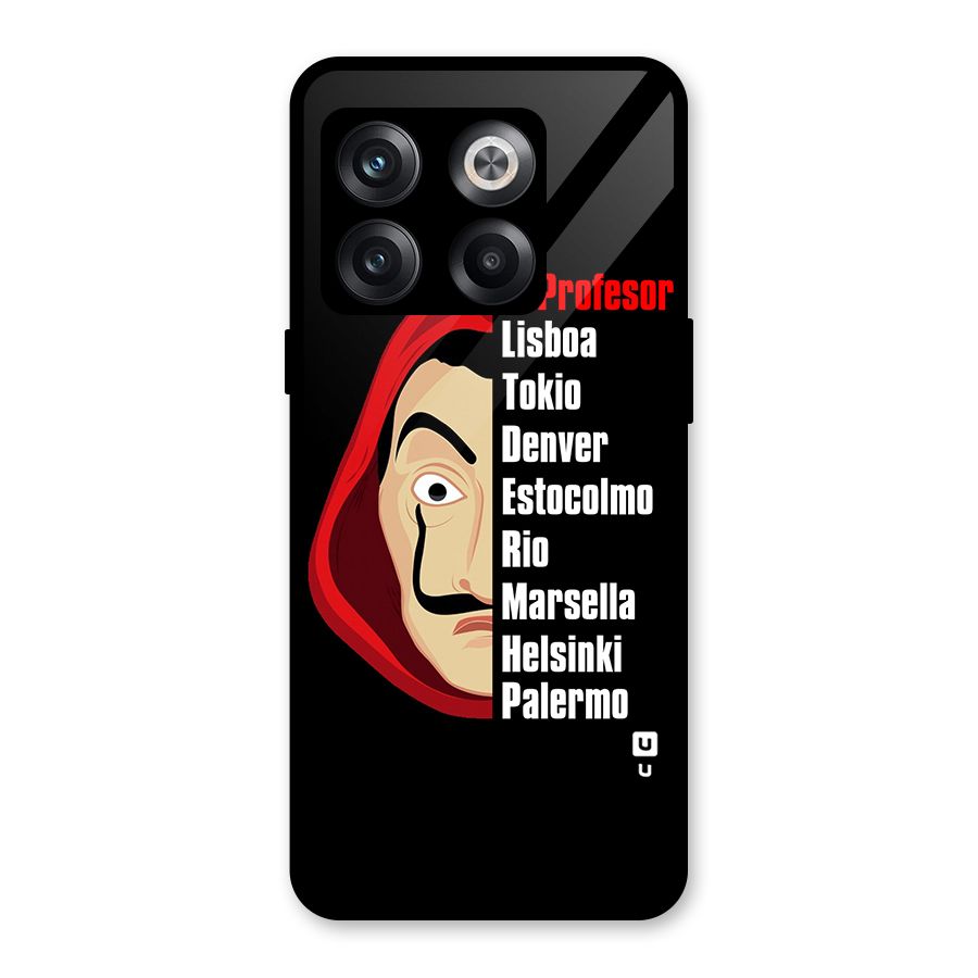 All Members Money Heist Glass Back Case for OnePlus 10T