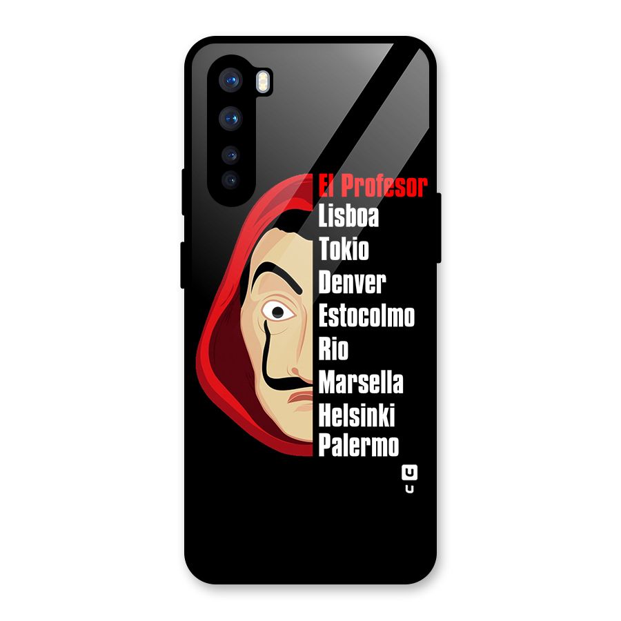 All Members Money Heist Glass Back Case for OnePlus Nord