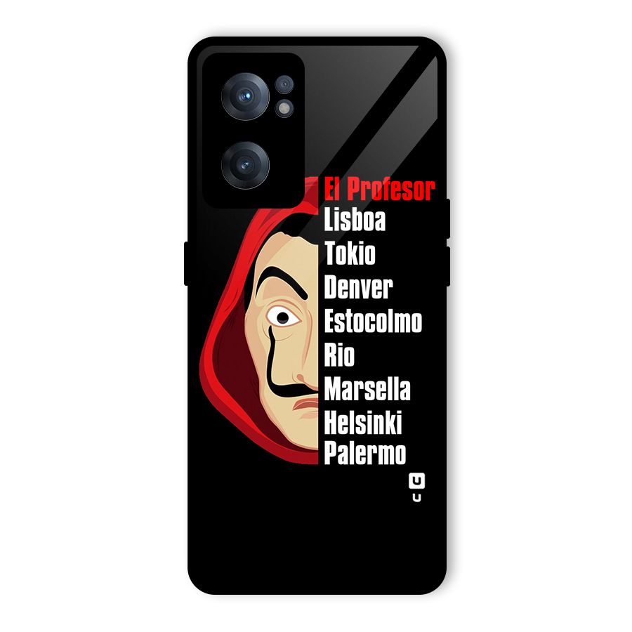 All Members Money Heist Glass Back Case for OnePlus Nord CE 2 5G