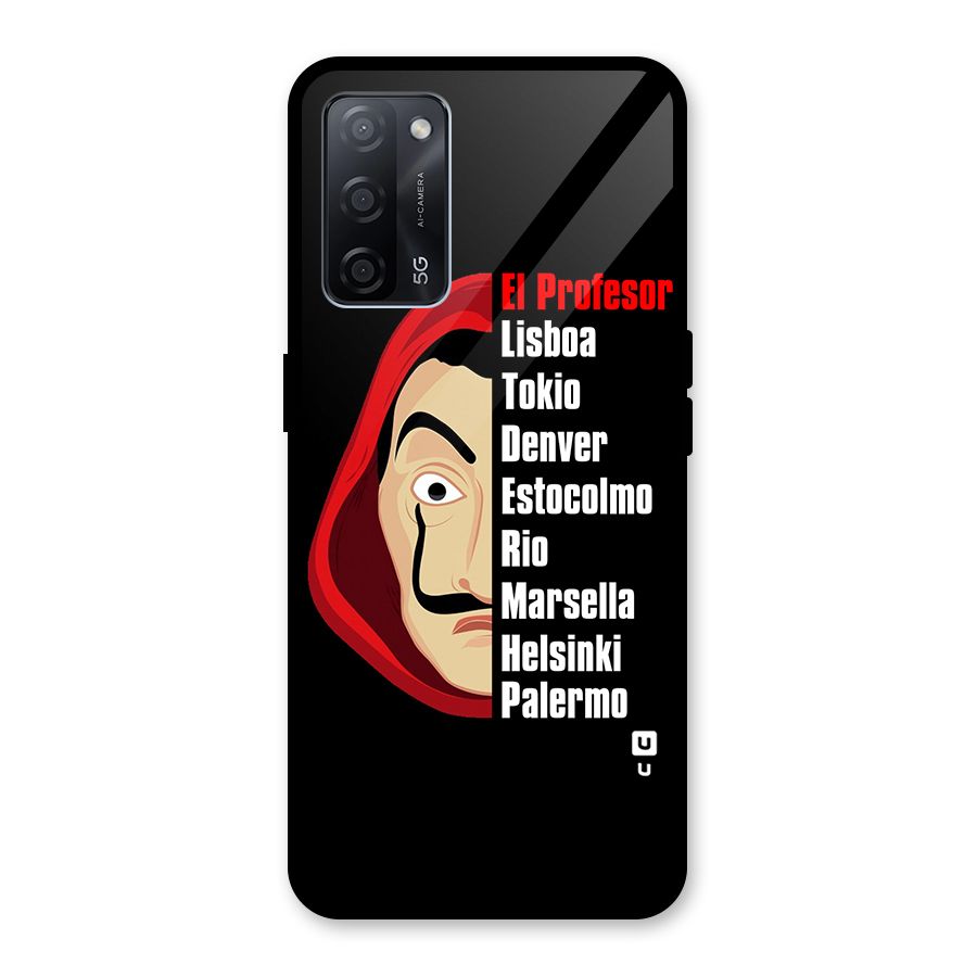 All Members Money Heist Glass Back Case for Oppo A53s 5G