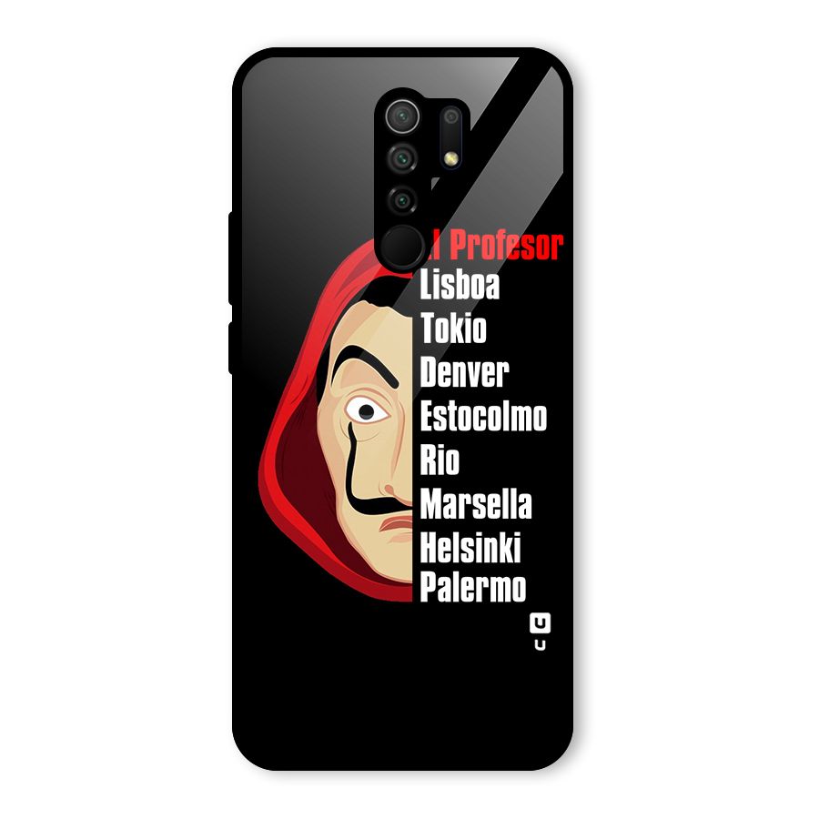 All Members Money Heist Glass Back Case for Poco M2