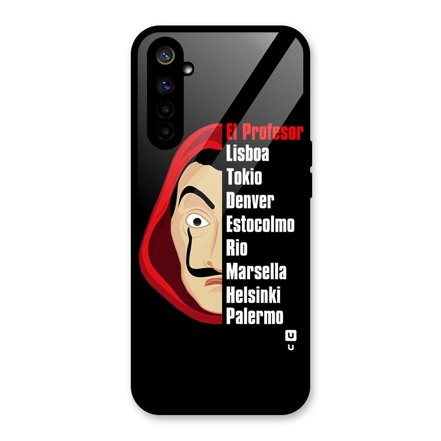 All Members Money Heist Glass Back Case for Realme 6i