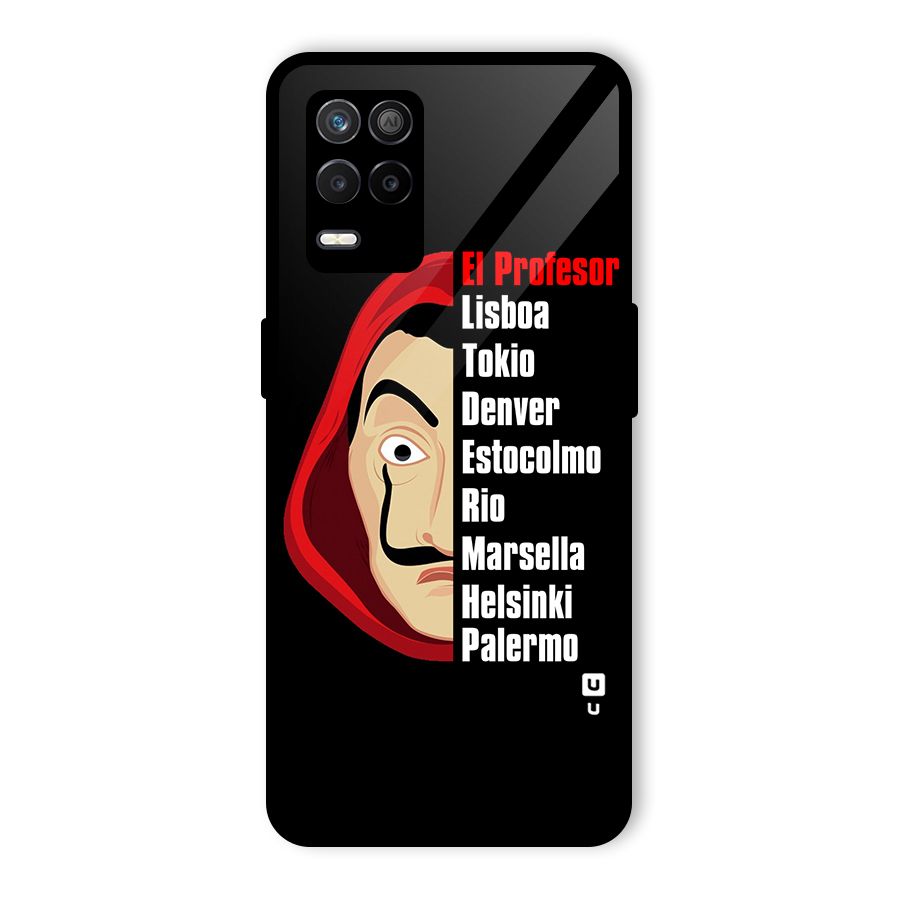 All Members Money Heist Glass Back Case for Realme 9 5G