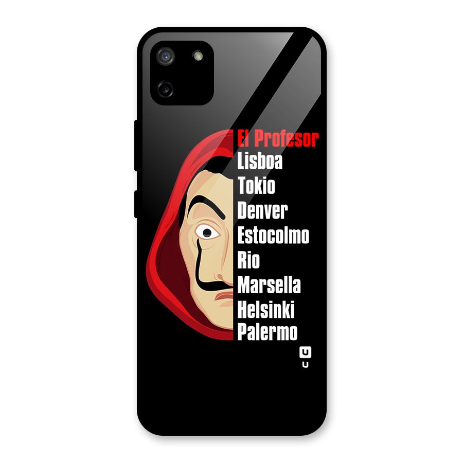 All Members Money Heist Glass Back Case for Realme C11