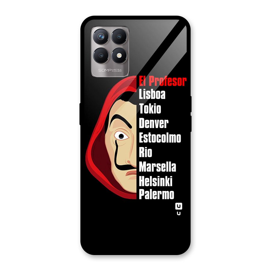 All Members Money Heist Glass Back Case for Realme Narzo 50