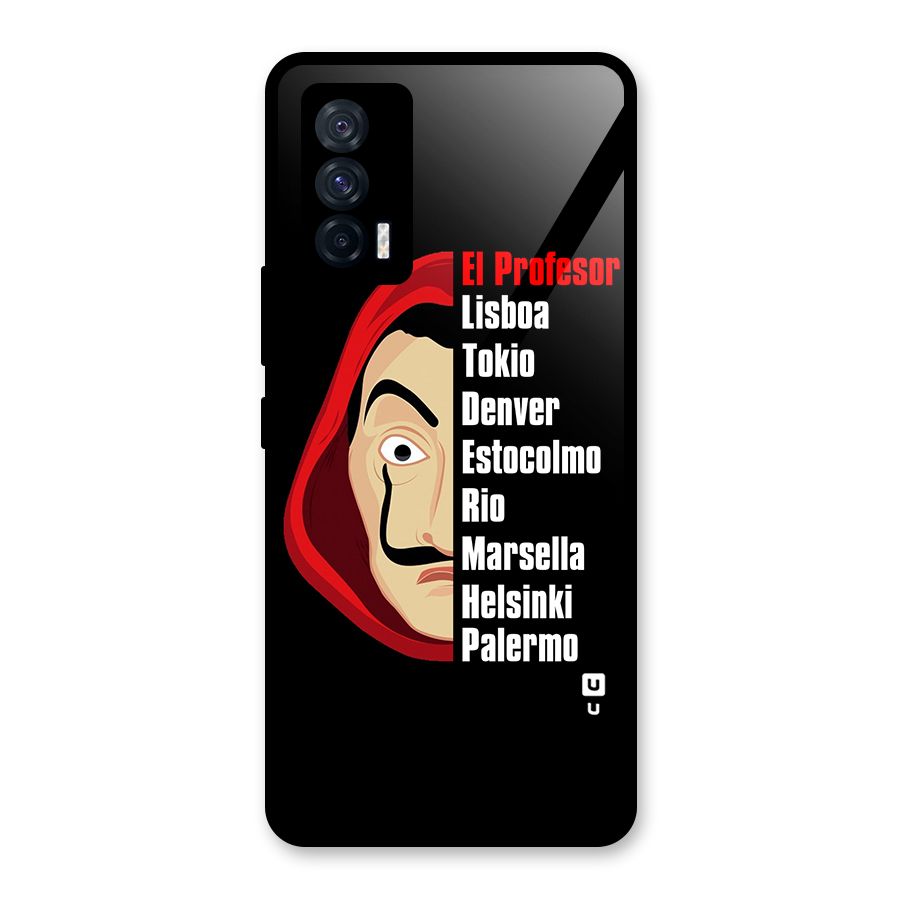 All Members Money Heist Glass Back Case for Vivo iQOO 7 5G