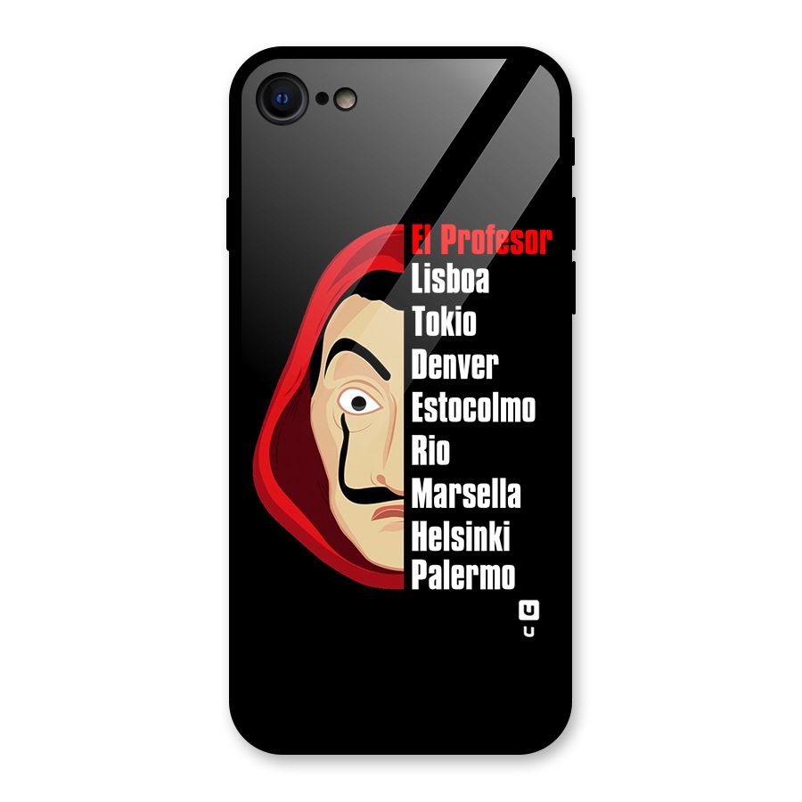 All Members Money Heist Glass Back Case for iPhone SE 2022