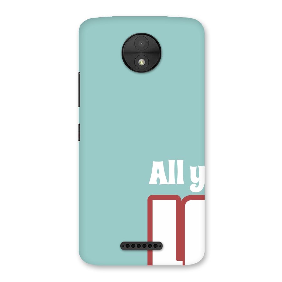 All You Need Is Love Back Case for Moto C