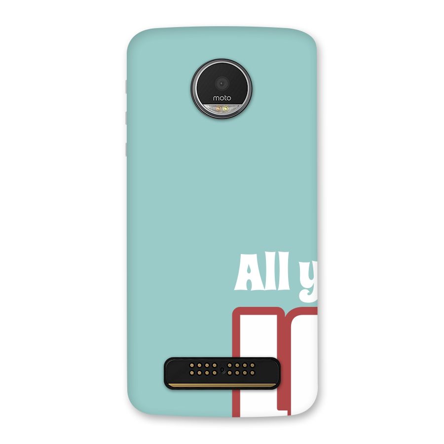 All You Need Is Love Back Case for Moto Z Play