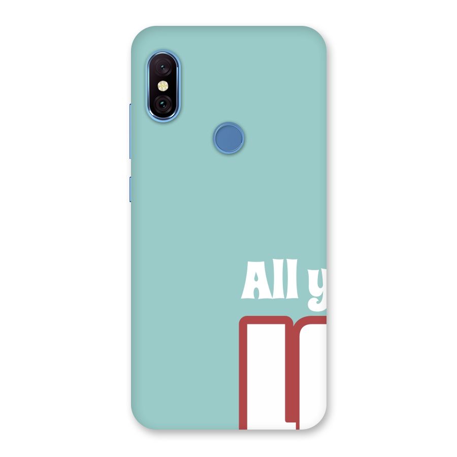 All You Need Is Love Back Case for Redmi Note 6 Pro