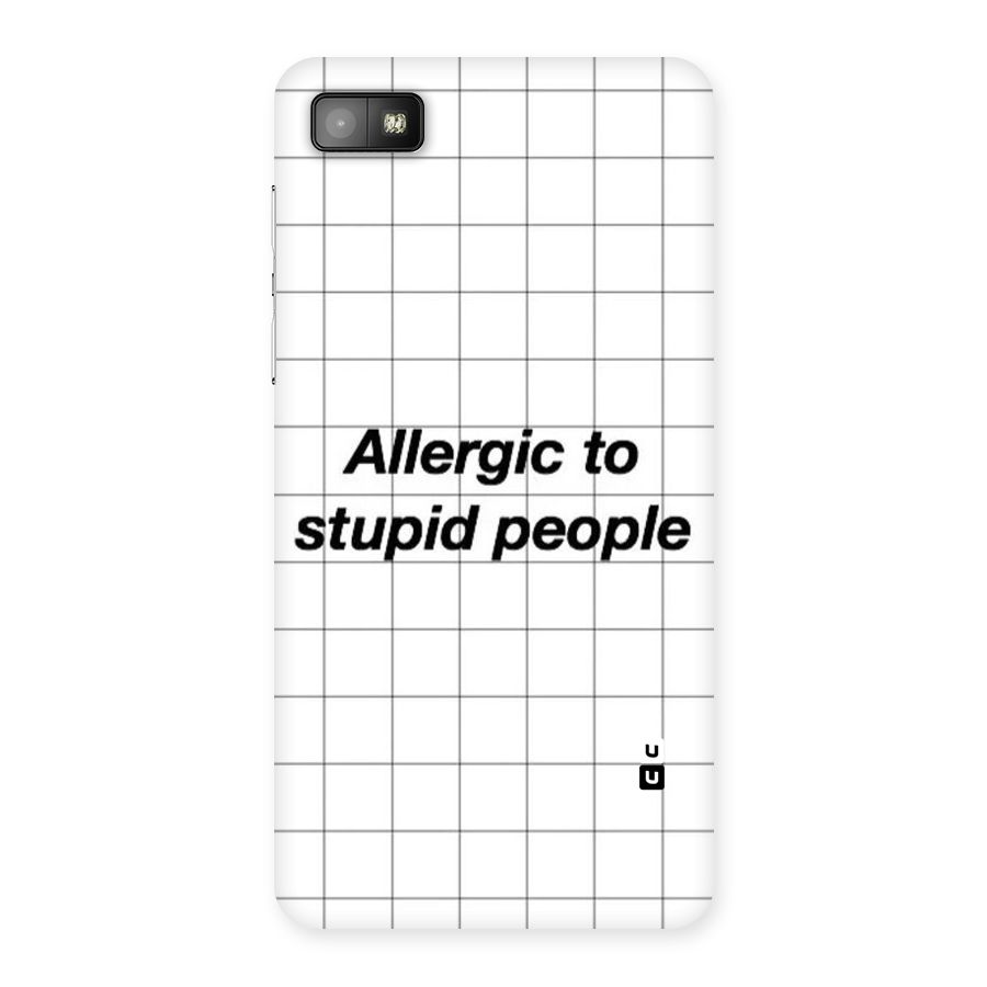 Allergic Back Case for Blackberry Z10