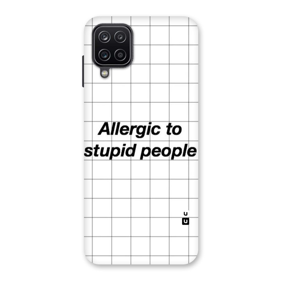 Allergic Back Case for Galaxy A12