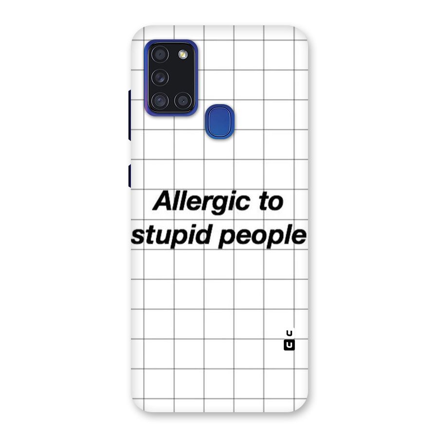 Allergic Back Case for Galaxy A21s