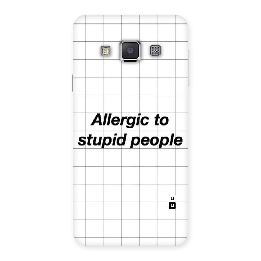 Allergic Back Case for Galaxy A3