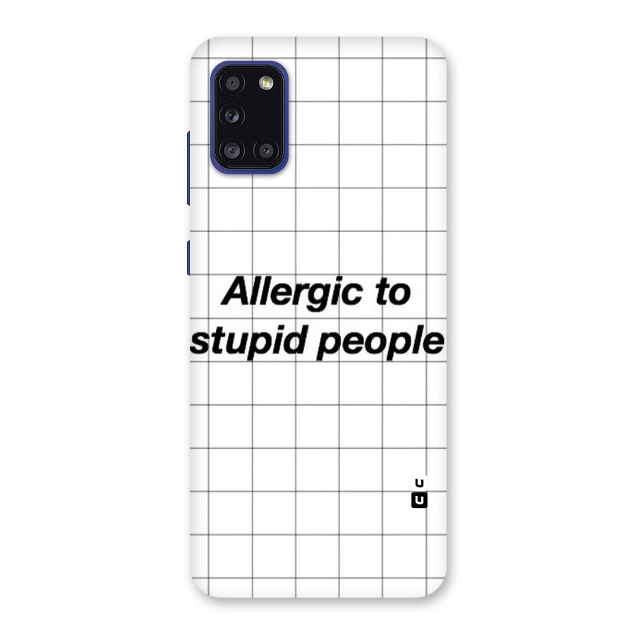 Allergic Back Case for Galaxy A31