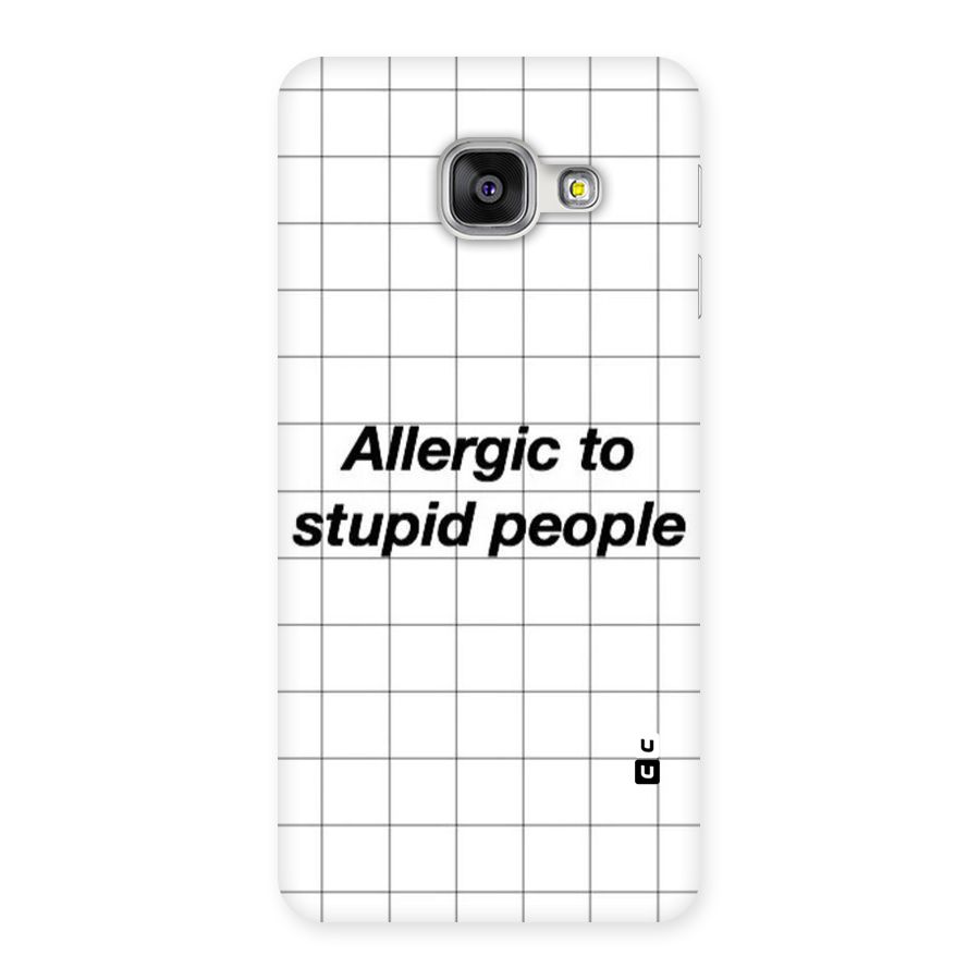 Allergic Back Case for Galaxy A3 2016