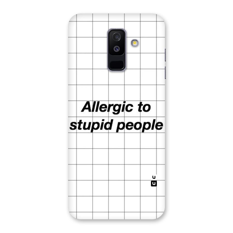 Allergic Back Case for Galaxy A6 Plus