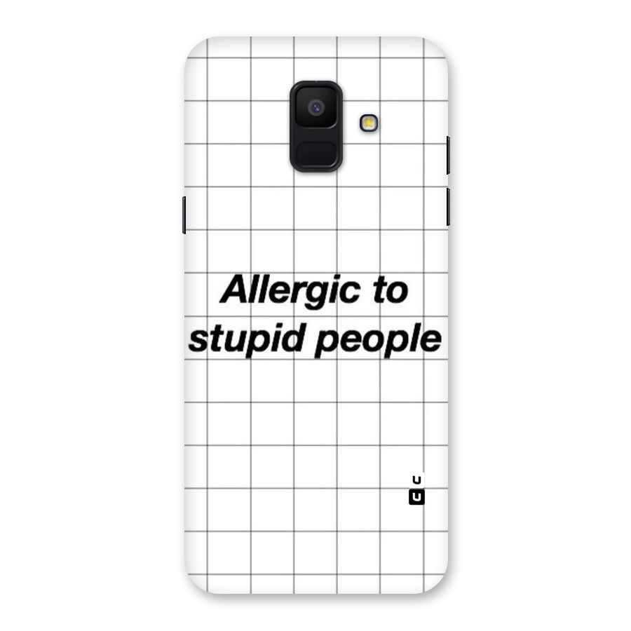Allergic Back Case for Galaxy A6 (2018)