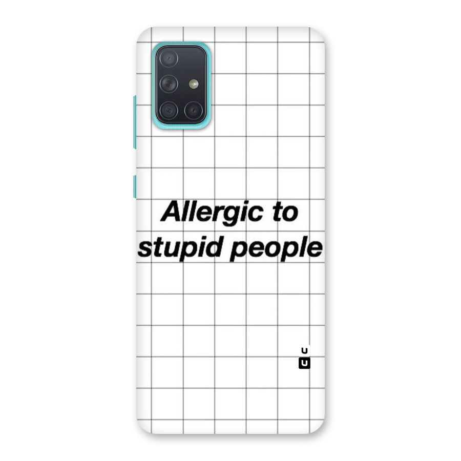Allergic Back Case for Galaxy A71