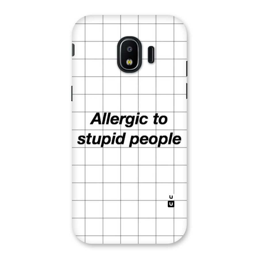 Allergic Back Case for Galaxy J2 Pro 2018