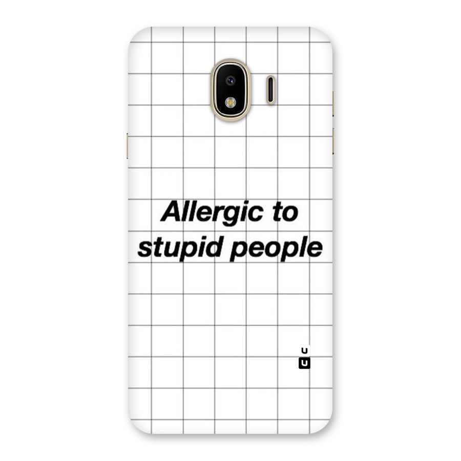 Allergic Back Case for Galaxy J4