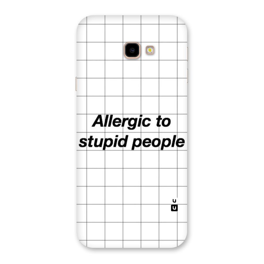 Allergic Back Case for Galaxy J4 Plus