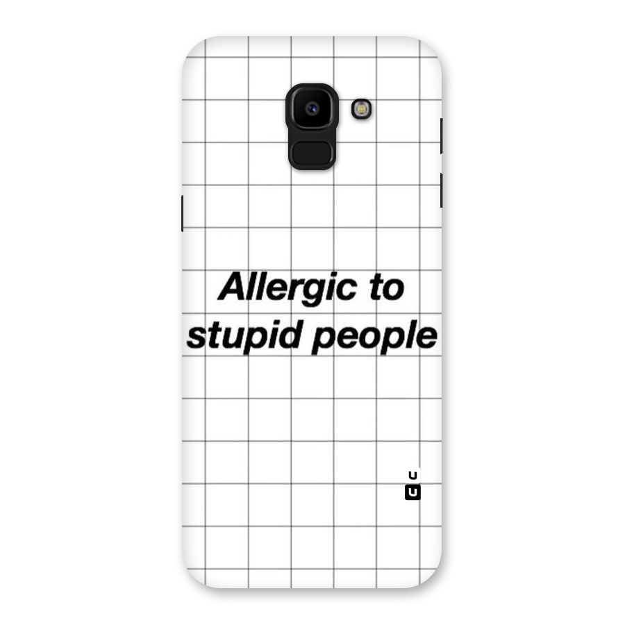 Allergic Back Case for Galaxy J6