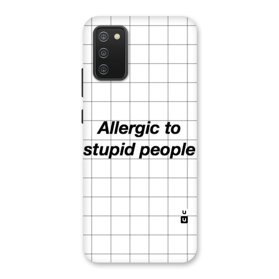 Allergic Back Case for Galaxy M02s