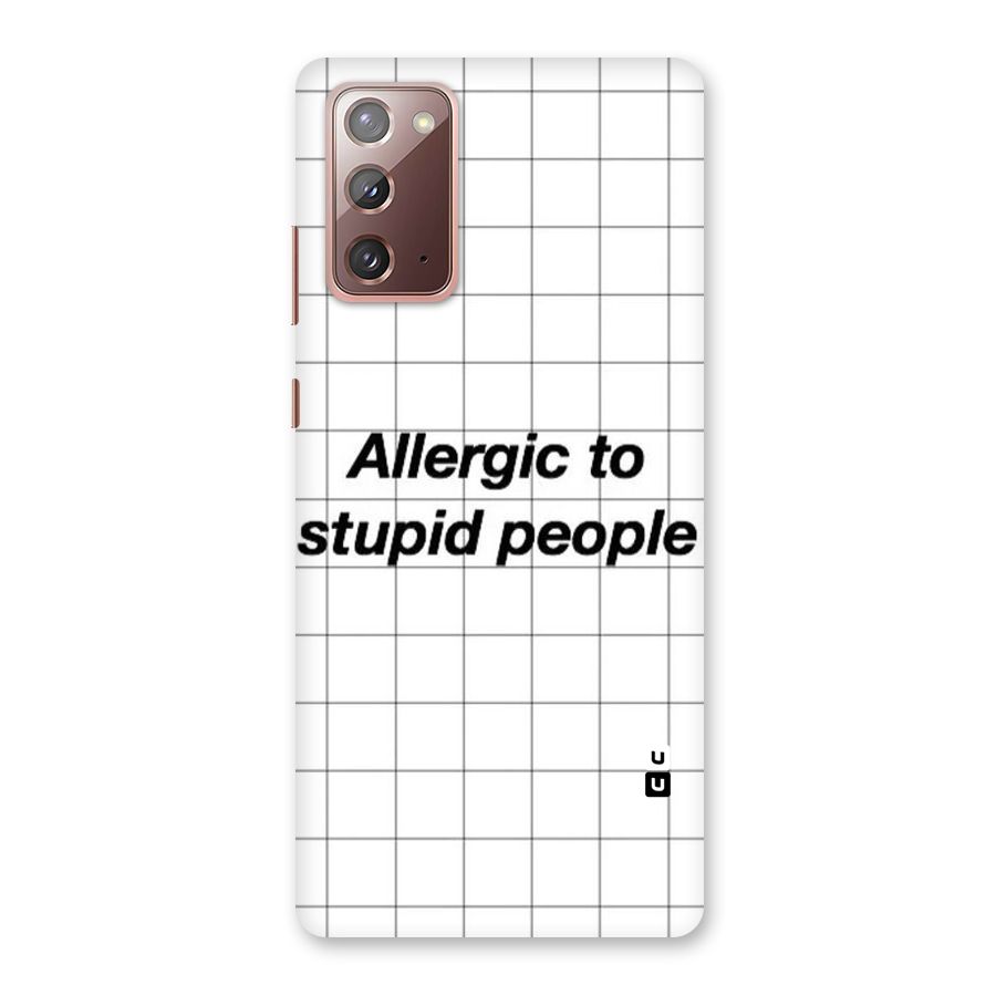Allergic Back Case for Galaxy Note 20