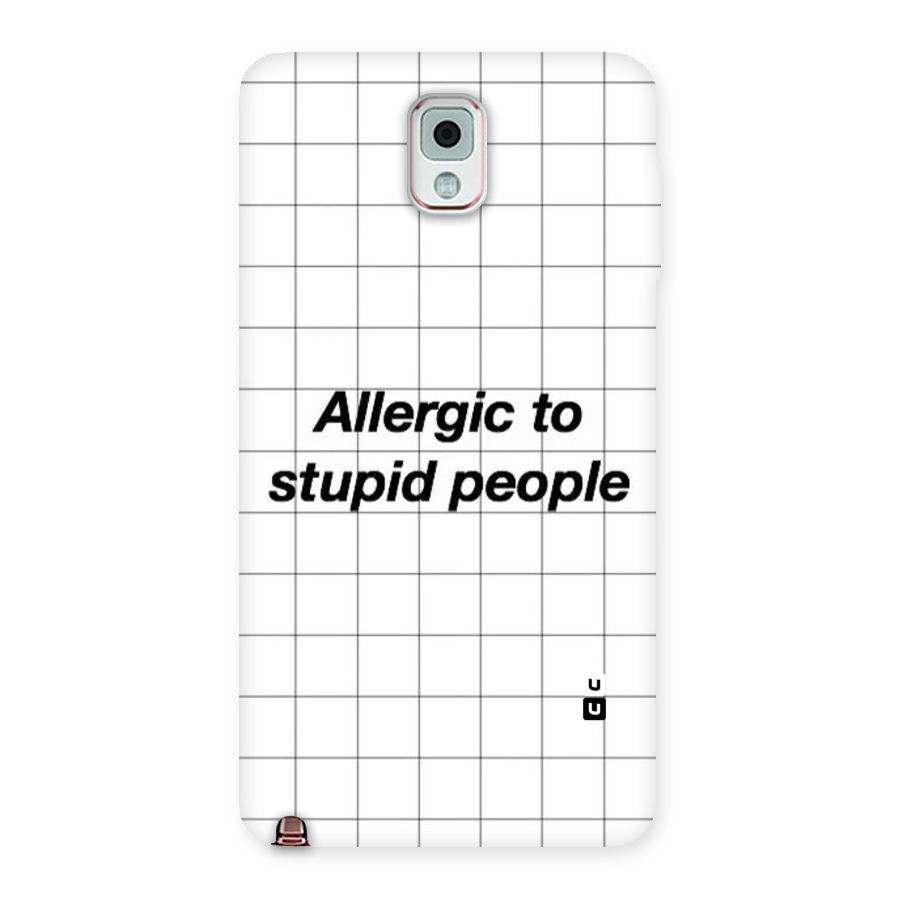 Allergic Back Case for Galaxy Note 3