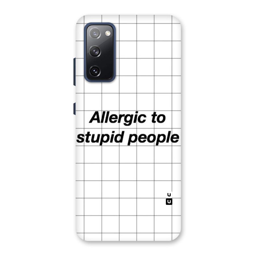 Allergic Back Case for Galaxy S20 FE