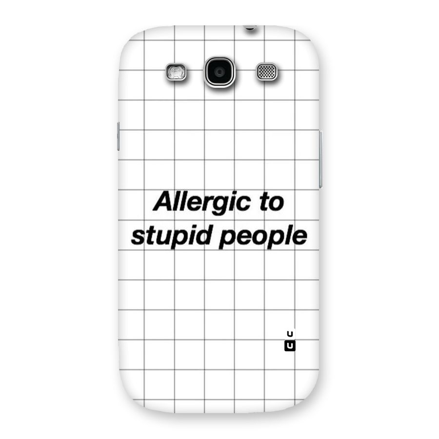 Allergic Back Case for Galaxy S3