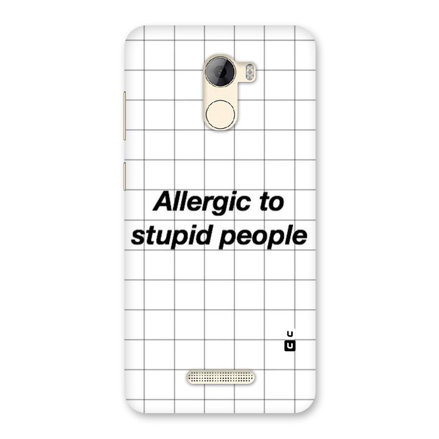Allergic Back Case for Gionee A1 LIte