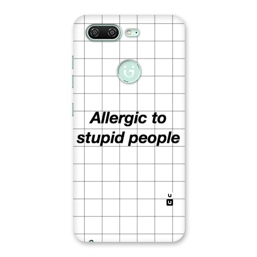 Allergic Back Case for Gionee S10