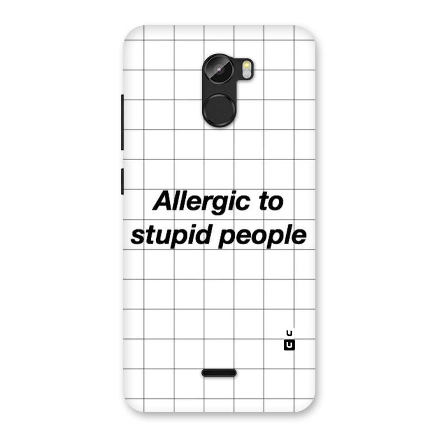 Allergic Back Case for Gionee X1