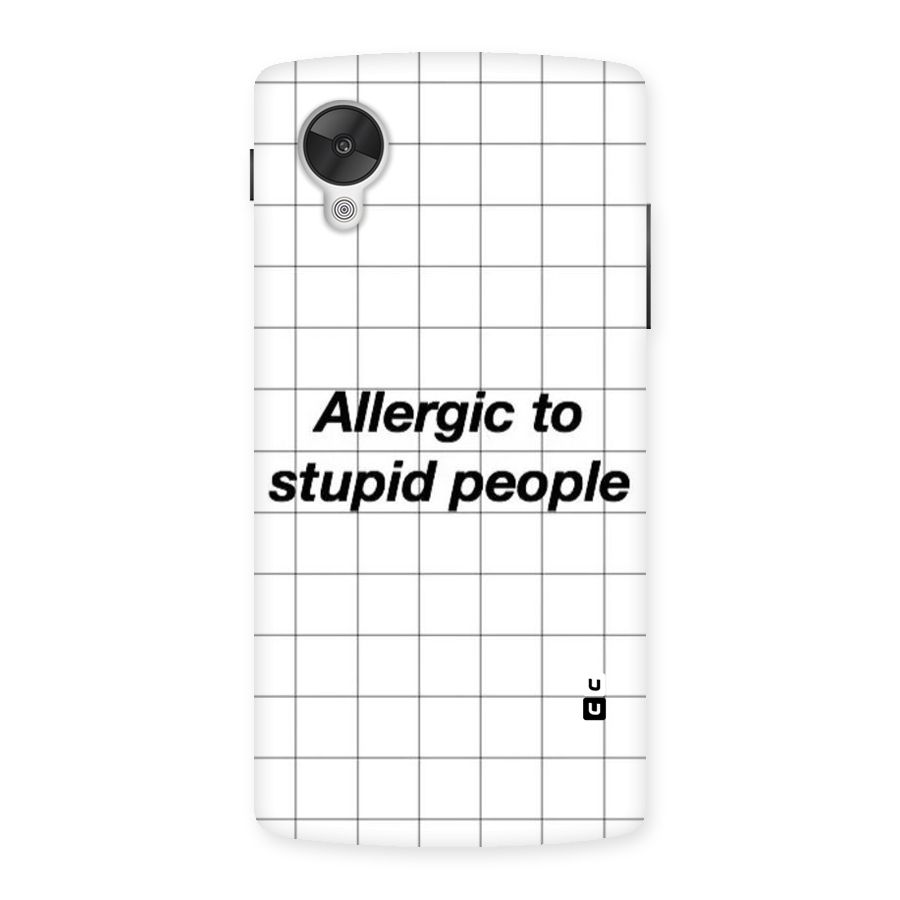 Allergic Back Case for Google Nexsus 5