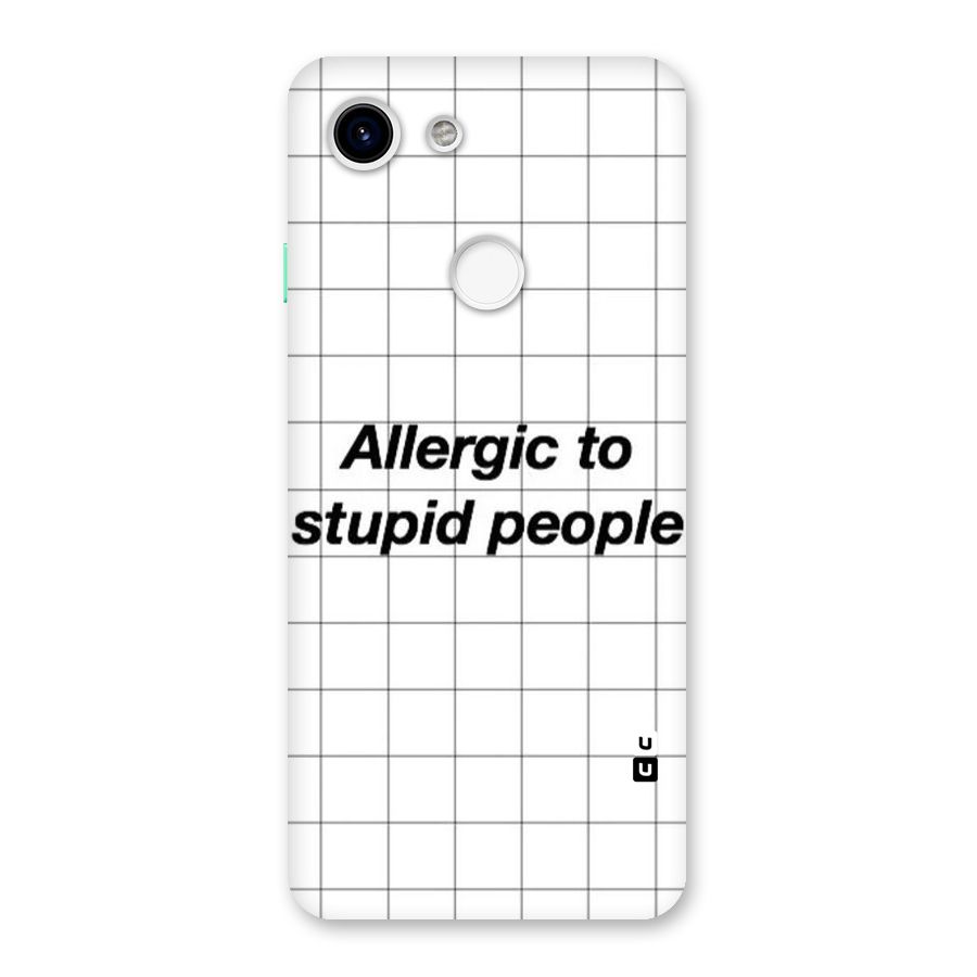 Allergic Back Case for Google Pixel 3