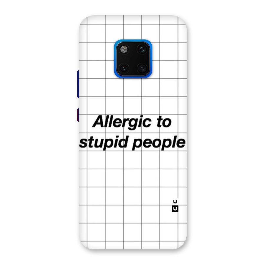 Allergic Back Case for Huawei Mate 20 Pro