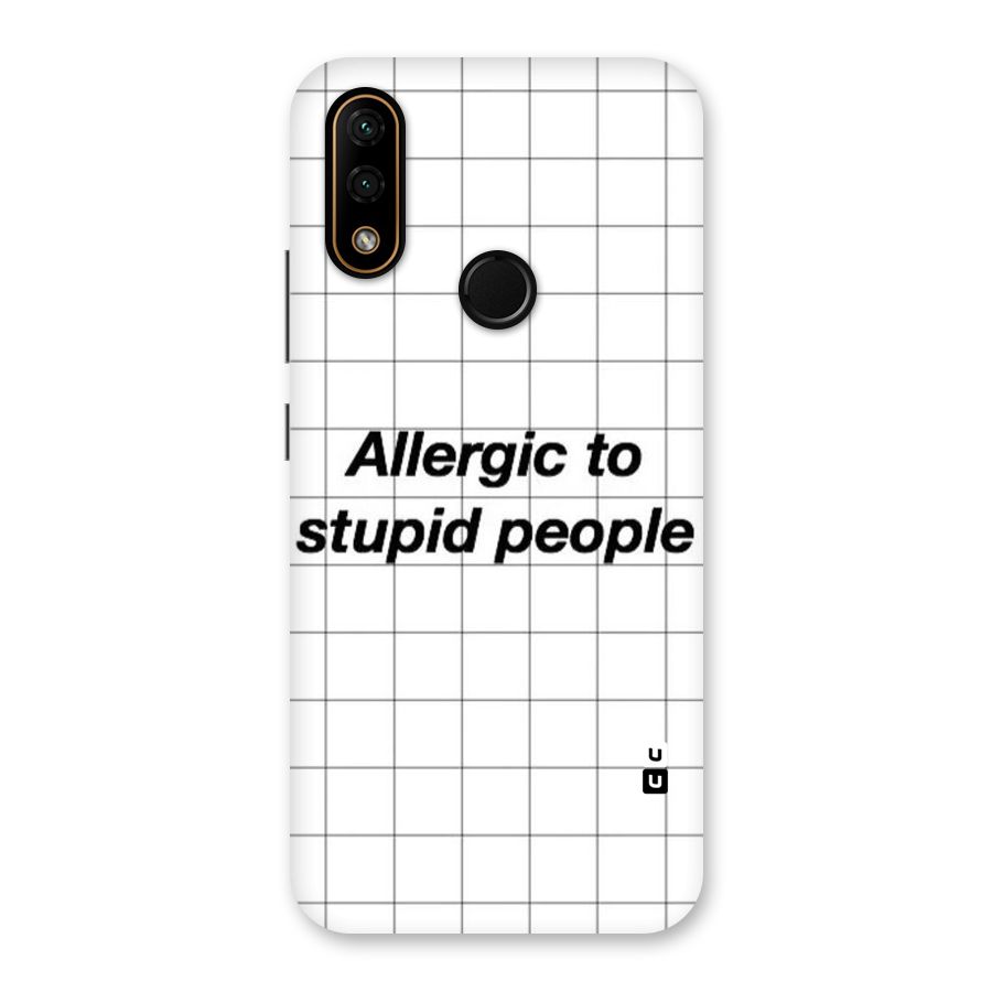Allergic Back Case for Lenovo A6 Note